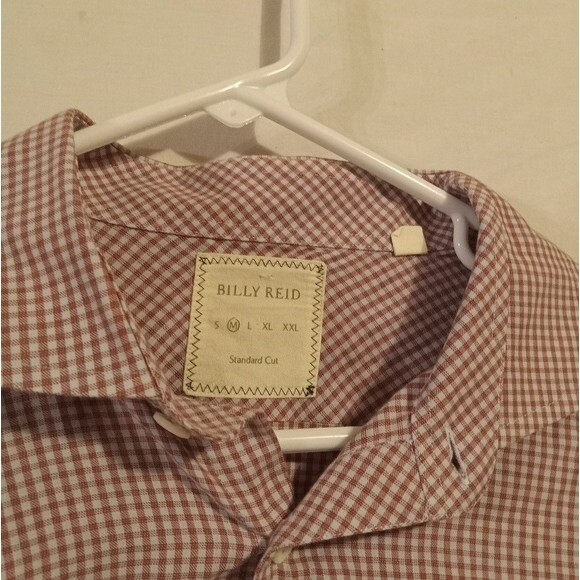 Billy Reid Gingham Cotton Button Up Shirt - Picture 3 of 7